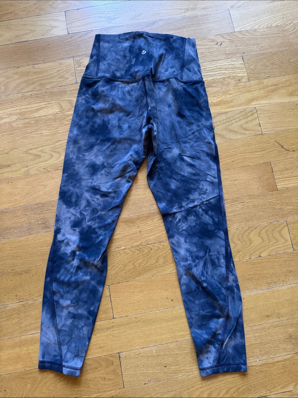 lululemon athletica Gray-purple Leggings with Size Dot